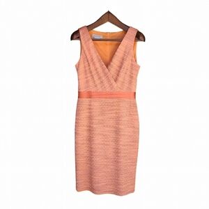 Kay Unger Dress Size 8 Peach Orange Pink